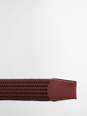 Barbour Brown Stretch Leather Belt - Image 2 of 4