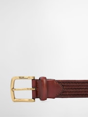 Barbour Brown Stretch Leather Belt - Image 3 of 4
