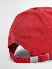 Barbour® Red Cascade Cap - Image 7 of 9