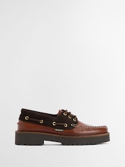 Barbour® Brown Darras Boat Shoes - Image 1 of 10
