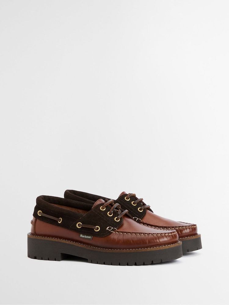 Barbour® Brown Darras Boat Shoes - Image 2 of 10
