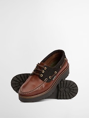Barbour® Brown Darras Boat Shoes - Image 3 of 10