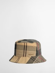 Barbour® Brown Telfield Tartan Bucket Hat - Image 1 of 9