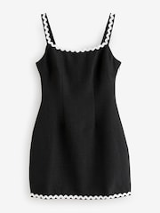 4th & Reckless Black Mini Constrast Trim Dress - Image 6 of 6