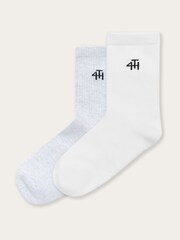 4th & Reckless White Multipack Branded Socks 2 PACK - Image 2 of 6