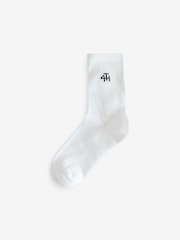 4th & Reckless White Multipack Branded Socks 2 PACK - Image 3 of 6