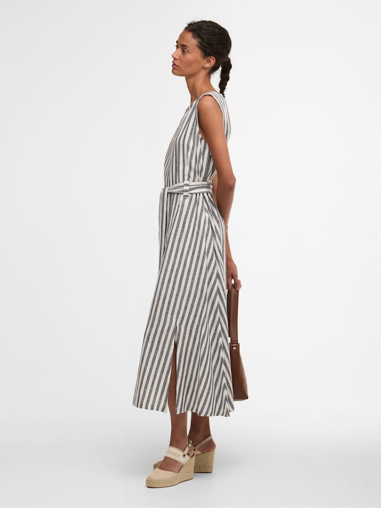 Barbour® Blue Inez Midi Dress - Image 2 of 7