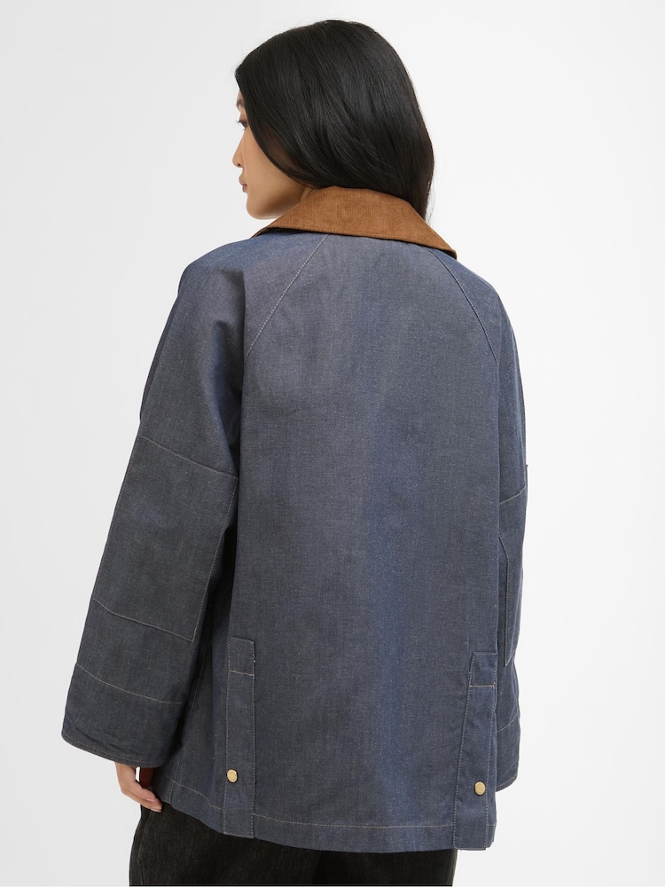 Barbour® Blue Asker Casual Jacket - Image 2 of 7