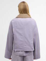 Barbour® Heather Mist Cropped Beadnell Casual Jacket - Image 3 of 9