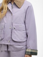 Barbour® Heather Mist Cropped Beadnell Casual Jacket - Image 5 of 9