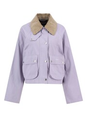 Barbour® Heather Mist Cropped Beadnell Casual Jacket - Image 8 of 9