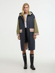 Barbour® Blue Blearigg Showerproof Coat - Image 1 of 8