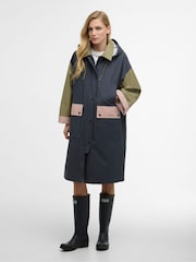 Barbour® Blue Blearigg Showerproof Coat - Image 2 of 8