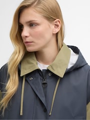 Barbour® Blue Blearigg Showerproof Coat - Image 4 of 8