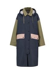 Barbour® Blue Blearigg Showerproof Coat - Image 9 of 10