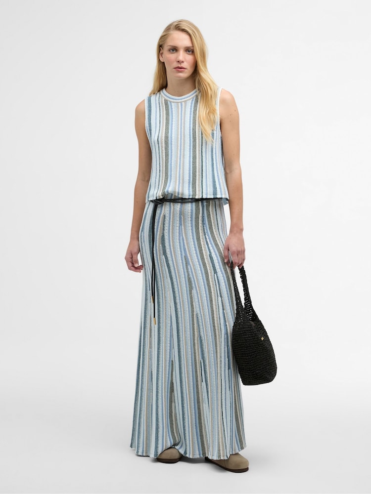 Barbour® Natural Josie Knitted Maxi Skirt - Image 1 of 8