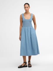 Barbour® Blue Josie Midi Dress - Image 1 of 6