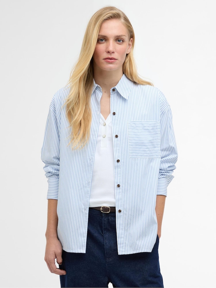 Barbour® Blue Polly Striped Shirt - Image 1 of 6