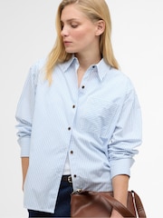 Barbour® Blue Polly Striped Shirt - Image 3 of 6