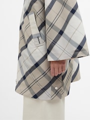 Barbour Blue Kinsale Tartan Showerproof Cape - Image 3 of 7
