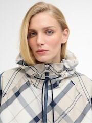 Barbour Blue Kinsale Tartan Showerproof Cape - Image 4 of 7