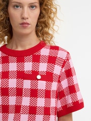 Barbour® Red Esther Knitted Jumper - Image 4 of 7