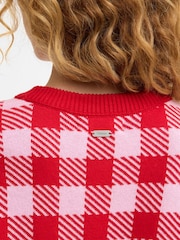 Barbour® Red Esther Knitted Jumper - Image 5 of 7