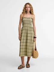 Barbour Brown Orla Midi Dress - Image 1 of 7