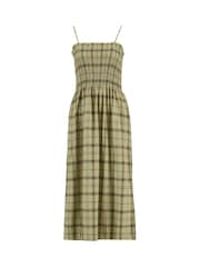 Barbour Brown Orla Midi Dress - Image 6 of 7