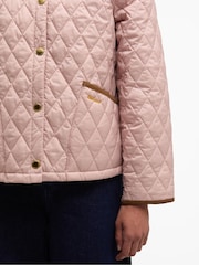 Barbour® Cream Icons Cropped Liddesdale Quilted Jacket - Image 5 of 7