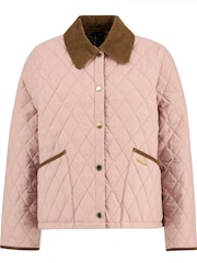 Barbour® Cream Icons Cropped Liddesdale Quilted Jacket - Image 6 of 7
