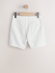 White Regular Fit Chino Linen Shorts (3-16yrs) - Image 6 of 6
