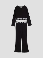 River Island Black Waistband Kickflare Set - Image 5 of 8