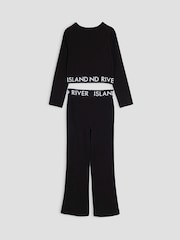 River Island Black Waistband Kickflare Set - Image 7 of 8