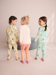 Blue/Yellow Snuggle Pyjamas 3 Pack (12mths-8yrs) - Image 3 of 12