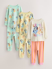 Blue/Yellow Snuggle Pyjamas 3 Pack (12mths-8yrs) - Image 6 of 12