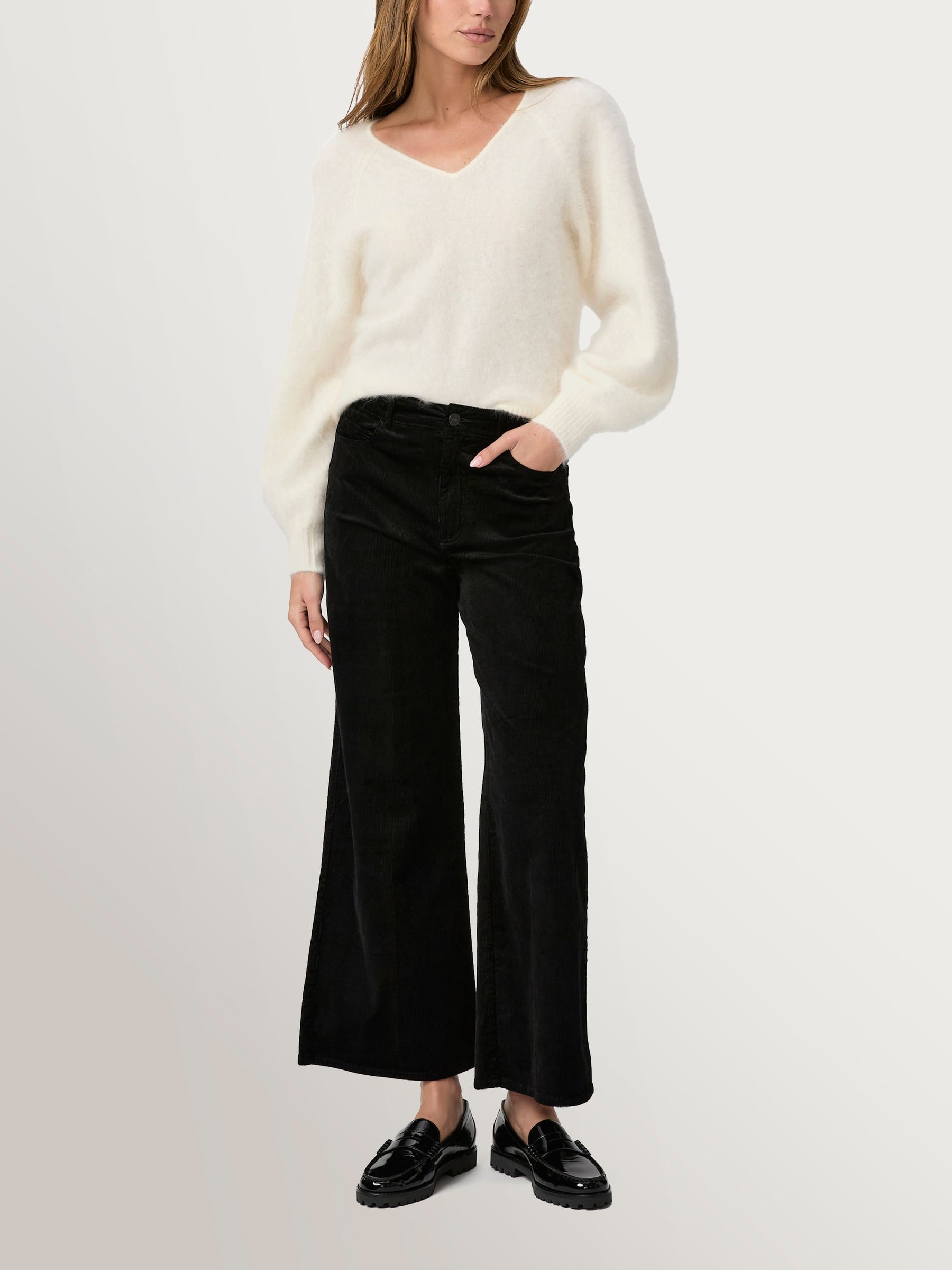 Buy Paige Harper Ankle Wide Leg Black Jeans from Next USA