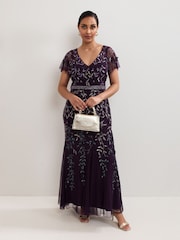 Phase Eight Purple Petite Kaida Dress - Image 1 of 1