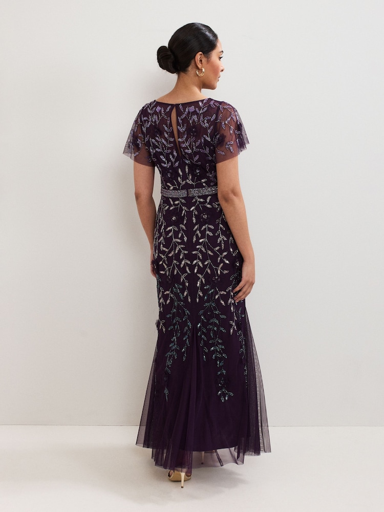 Phase Eight Purple Petite Kaida Dress - Image 2 of 6