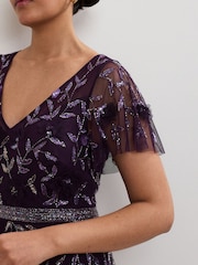 Phase Eight Purple Petite Kaida Dress - Image 5 of 6