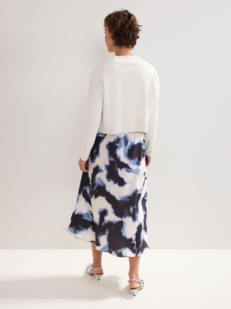 Phase Eight White Issy Tye Dye Dress - Image 2 of 6