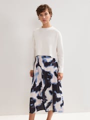 Phase Eight White Issy Tye Dye Dress - Image 3 of 6