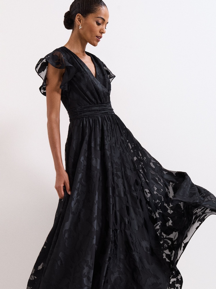 chinese dress ladies Elegant Liana Maxi Dress with Tiered Ruffles White / 12 main image 0