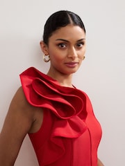 Phase Eight Red Petite Tyra Dress - Image 4 of 7