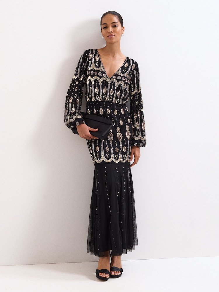 Phase Eight Black Petite Sasha Dress - Image 1 of 7