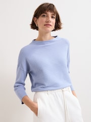 Phase Eight Blue Elise Ripple Jumper - Image 1 of 7
