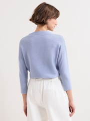 Phase Eight Blue Elise Ripple Jumper - Image 2 of 7