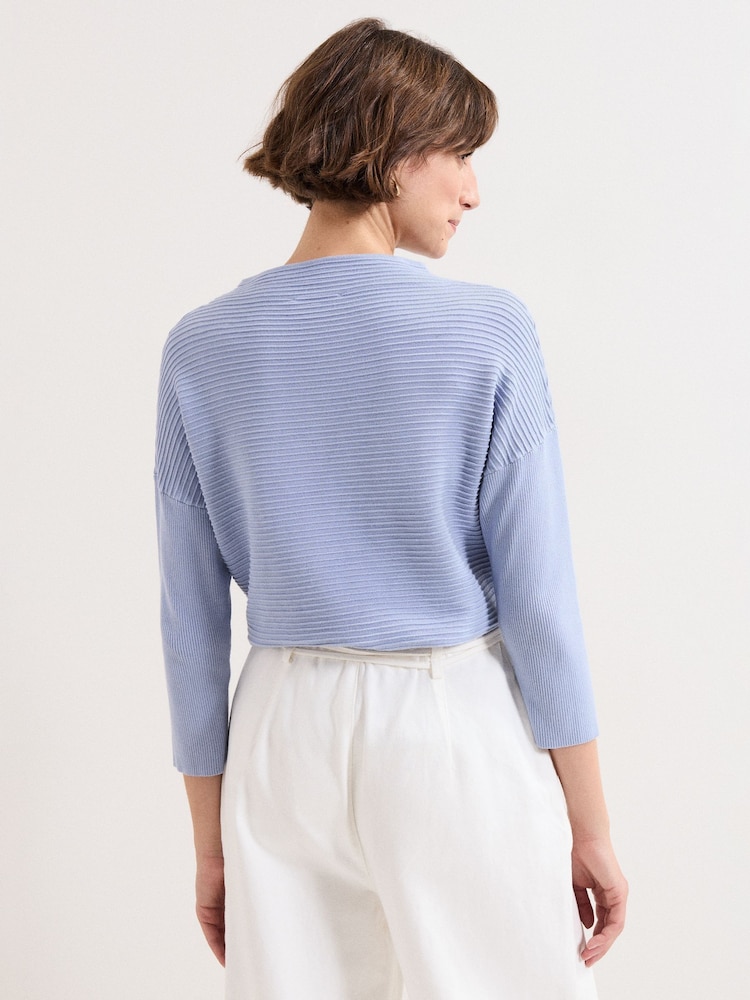 Phase Eight Blue Elise Ripple Jumper - Image 2 of 7