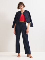 Phase Eight Red Courtney V-Neck Top - Image 5 of 6