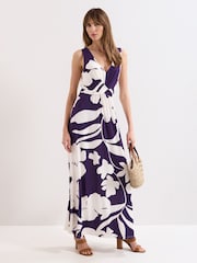 Phase Eight Purple Artemis Maxi Dress - Image 1 of 6